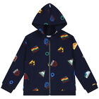 Boys Navy Blue & White 3-Piece Tracksuit, 1, hi-res